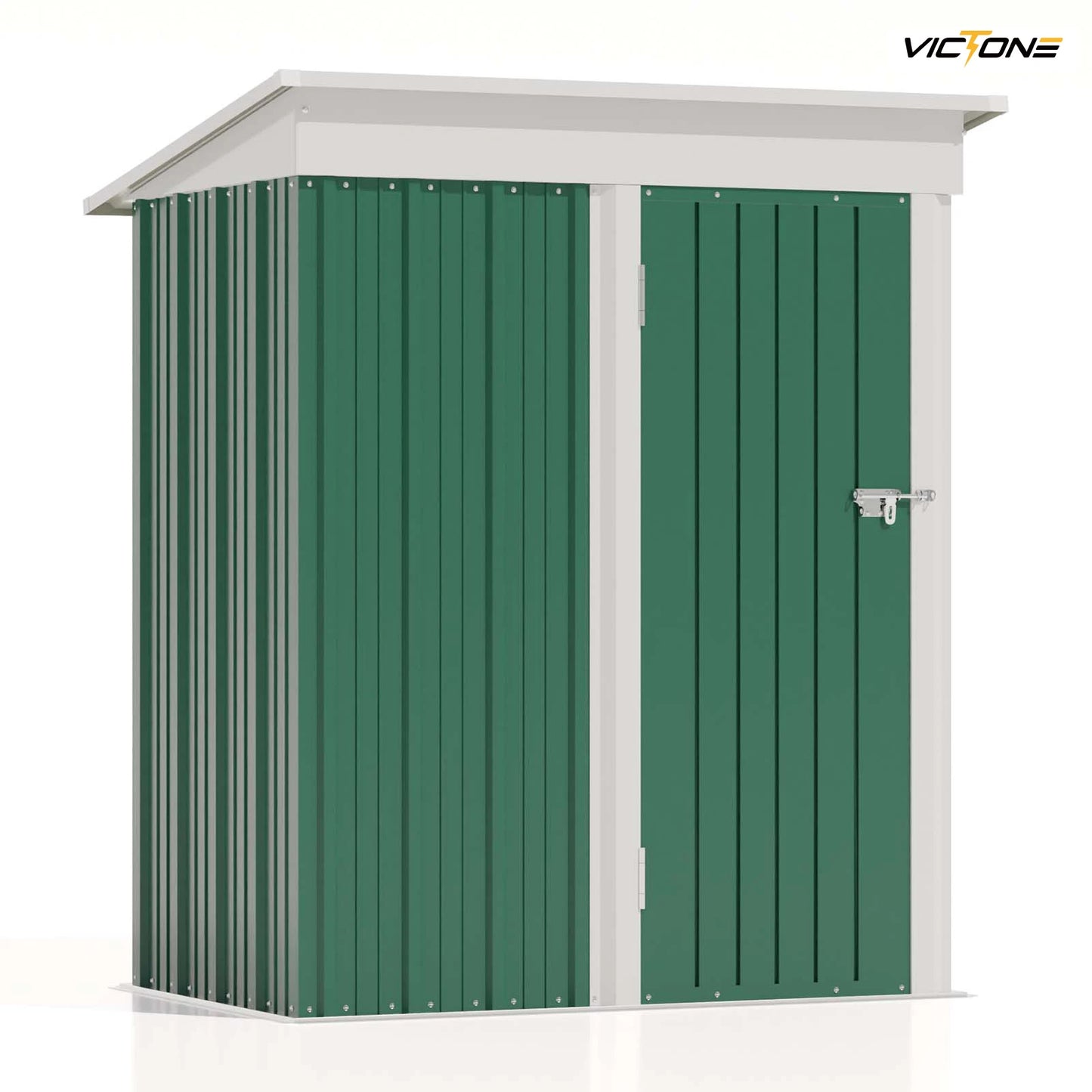Patiowell 5x3 Ft Metal Outdoor Storage Shed Lockable Door