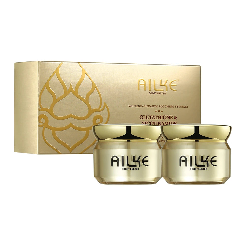 Ailke Whitening Day and Night Face Cream Deeply Cleans Skin Evens Skin Tone Removes Dark Spots Sun Spots and Wrinkles