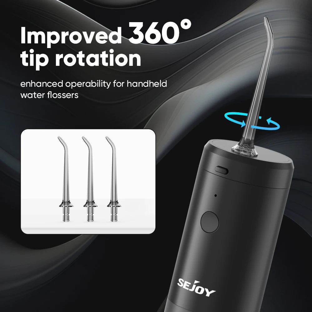 Sejoy Water Flosser and Electric Toothbrush Set Portable Dental Oral Irrigator USB Rechargeable Waterproof Teeth Cleaner