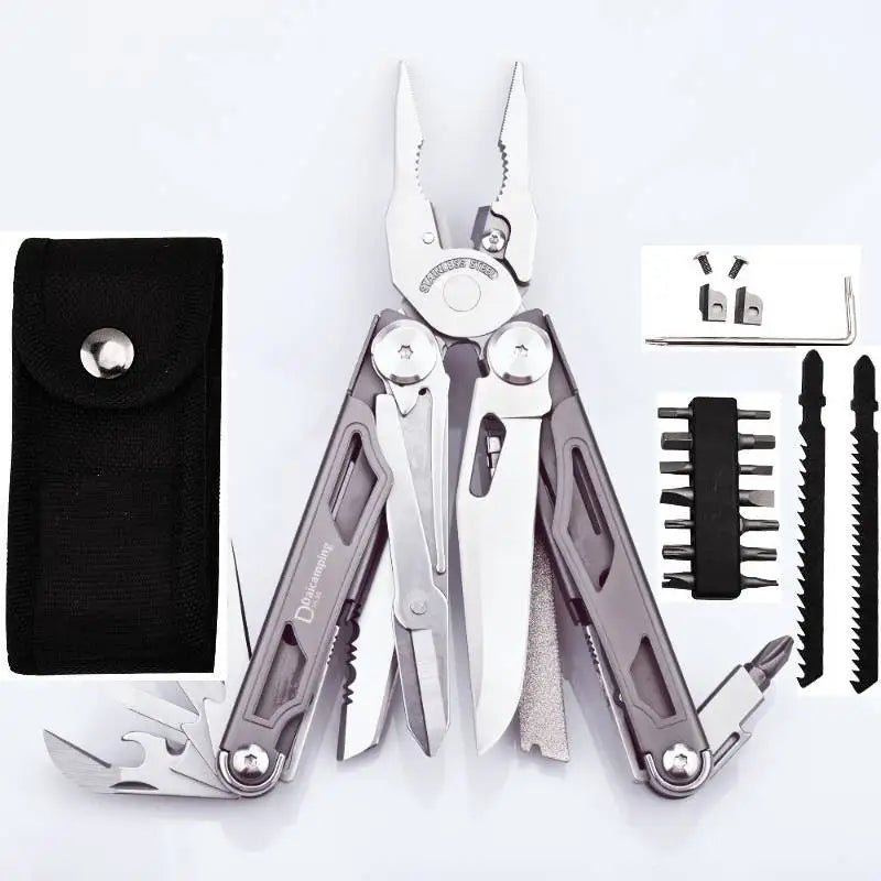 Daicamping DL30 Replaceable Parts Manual Multi Tools Set Folding Blades Cutters Survival Gear Plier Knife