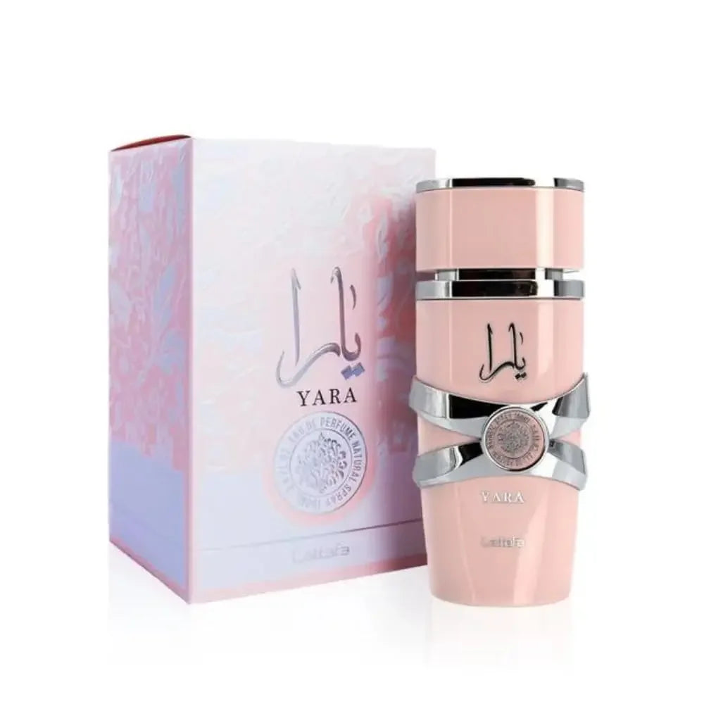 Lattafa 2 Piece Fragrance Set for Women Yara Eau De Parfum Spray 3.4 Ounce Yara Candy Eau De Parfum Spray 3.4 Ounce
