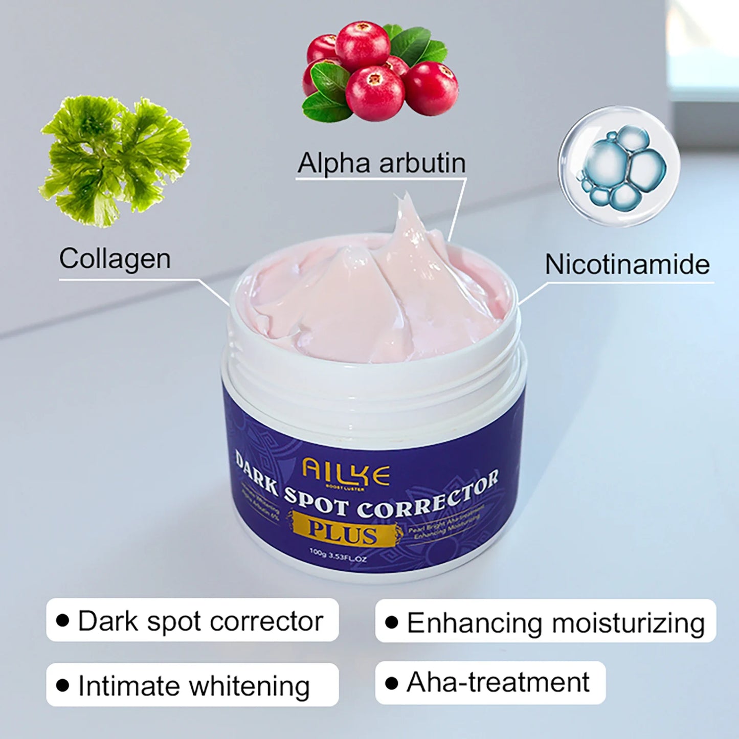 AILKE Dark Spot Remover for Face and Body Dark Spot Corrector for Age Spots Sun Spots Freckles Melasma and Brown Spots 100g