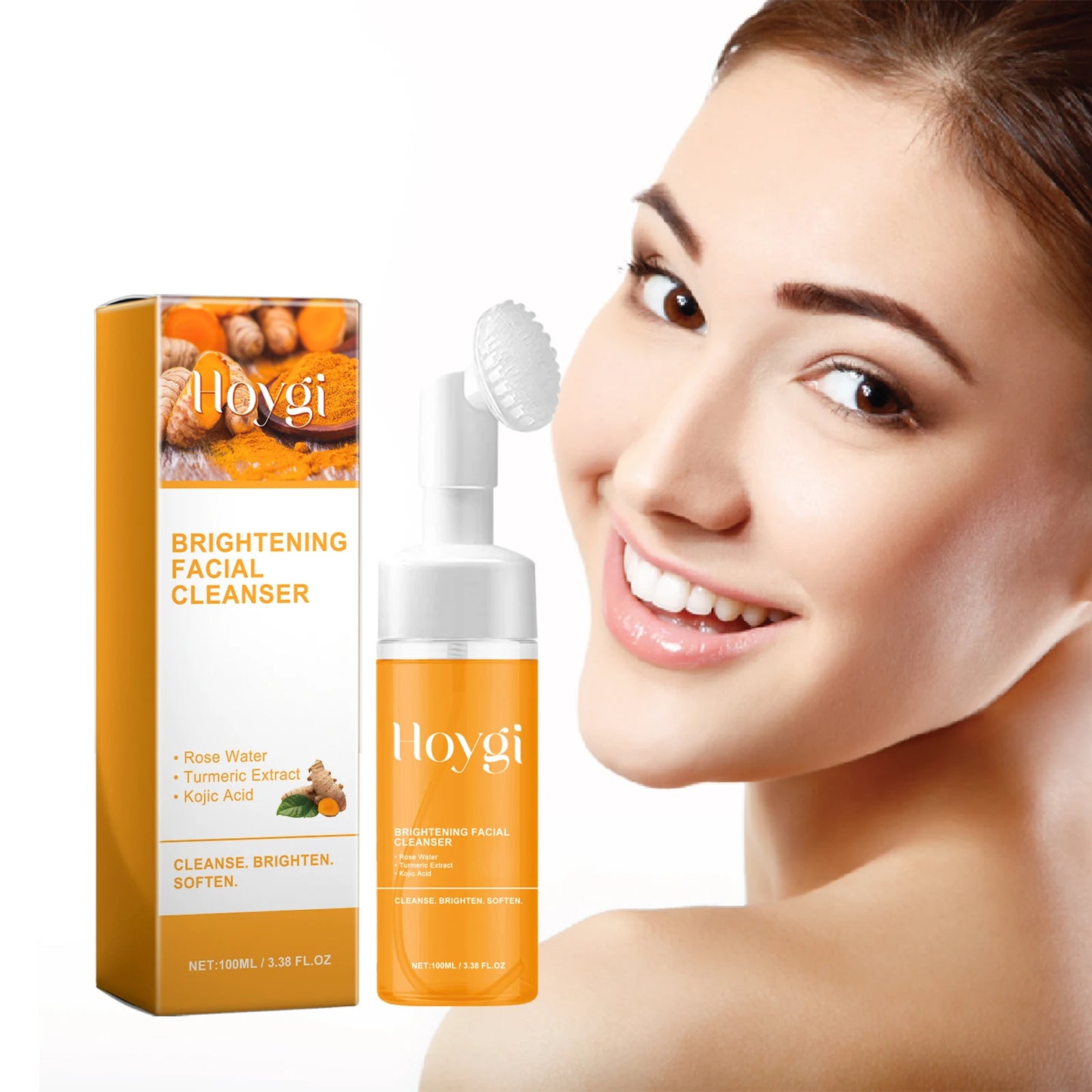 Turmeric Facial Cleanser Deeply Cleanses Reduces Acne Marks Moisturizes Brightens Complexion