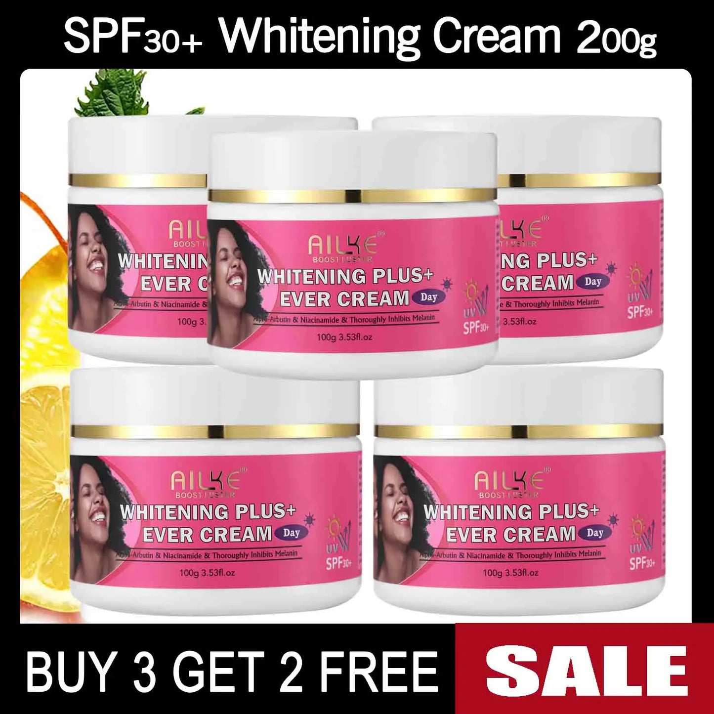 AILKE Clear Stubborn Acne Spots Cream Pimple Cream for Face and Body Lightening Body Lotion Vegan