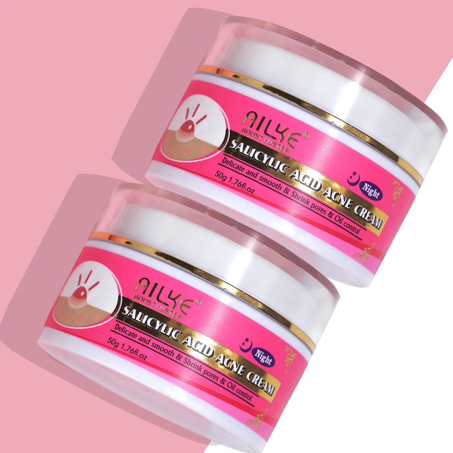 AILKE Clear Stubborn Acne Spots Cream Pimple Cream for Face and Body Lightening Body Lotion Vegan