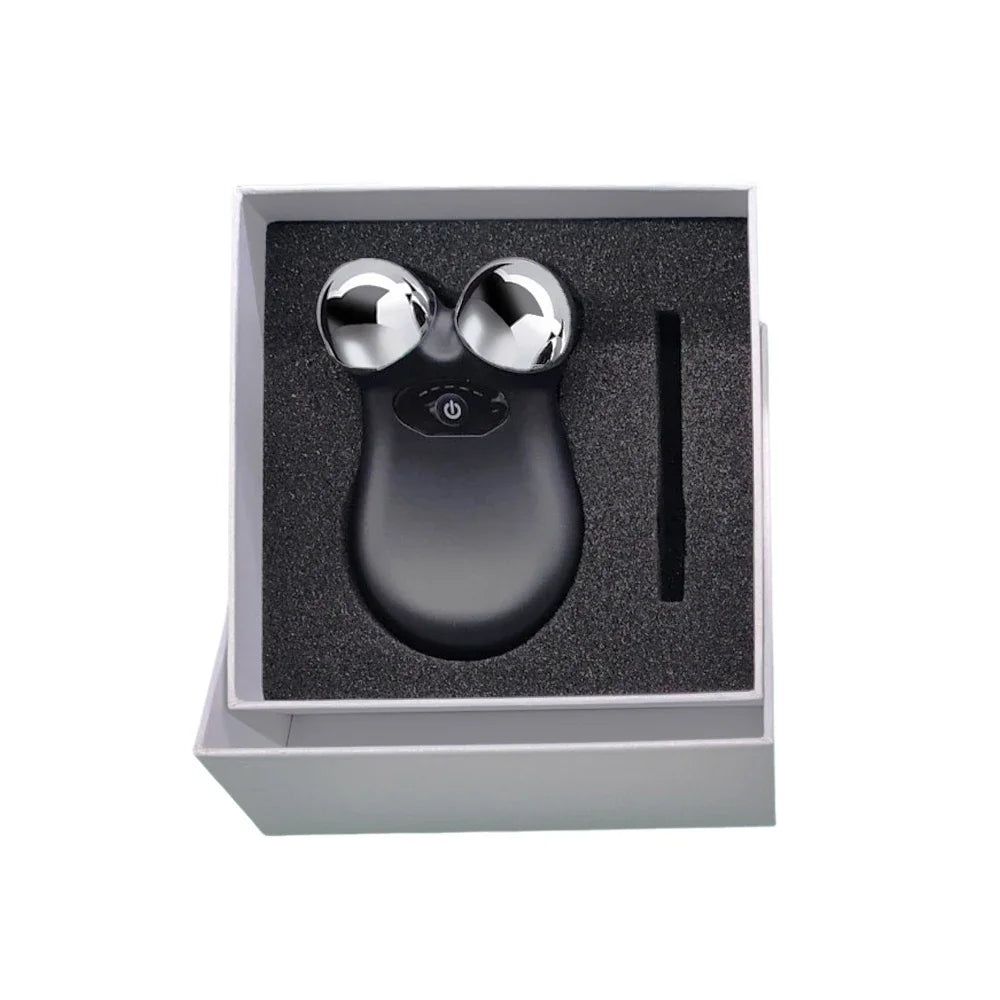 Microcurrent Facial Massager Roller Anti Wrinkles EMS Face Lift Skin Tightening Machine Face Firming Slimming Skin Care Tools