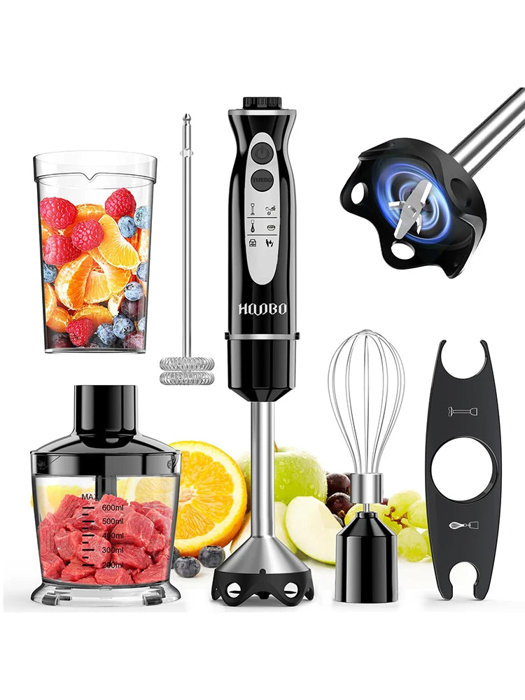 1000 Watt Powerful Handheld Immersion Blender for Smoothies Sauces Baby Food and Soups
