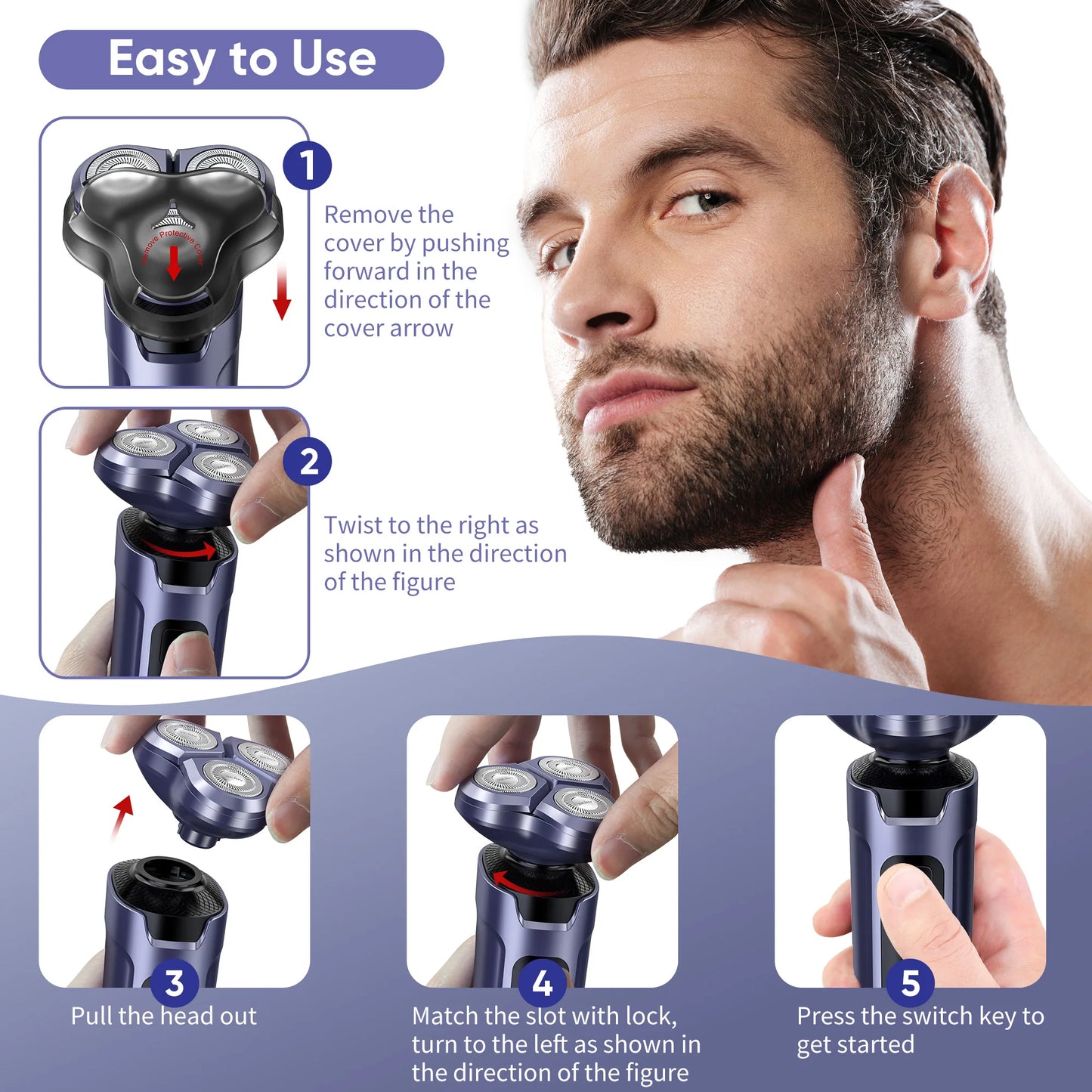 Sejoy Men Grooming Kit Cordless Rechargeable Trimmer