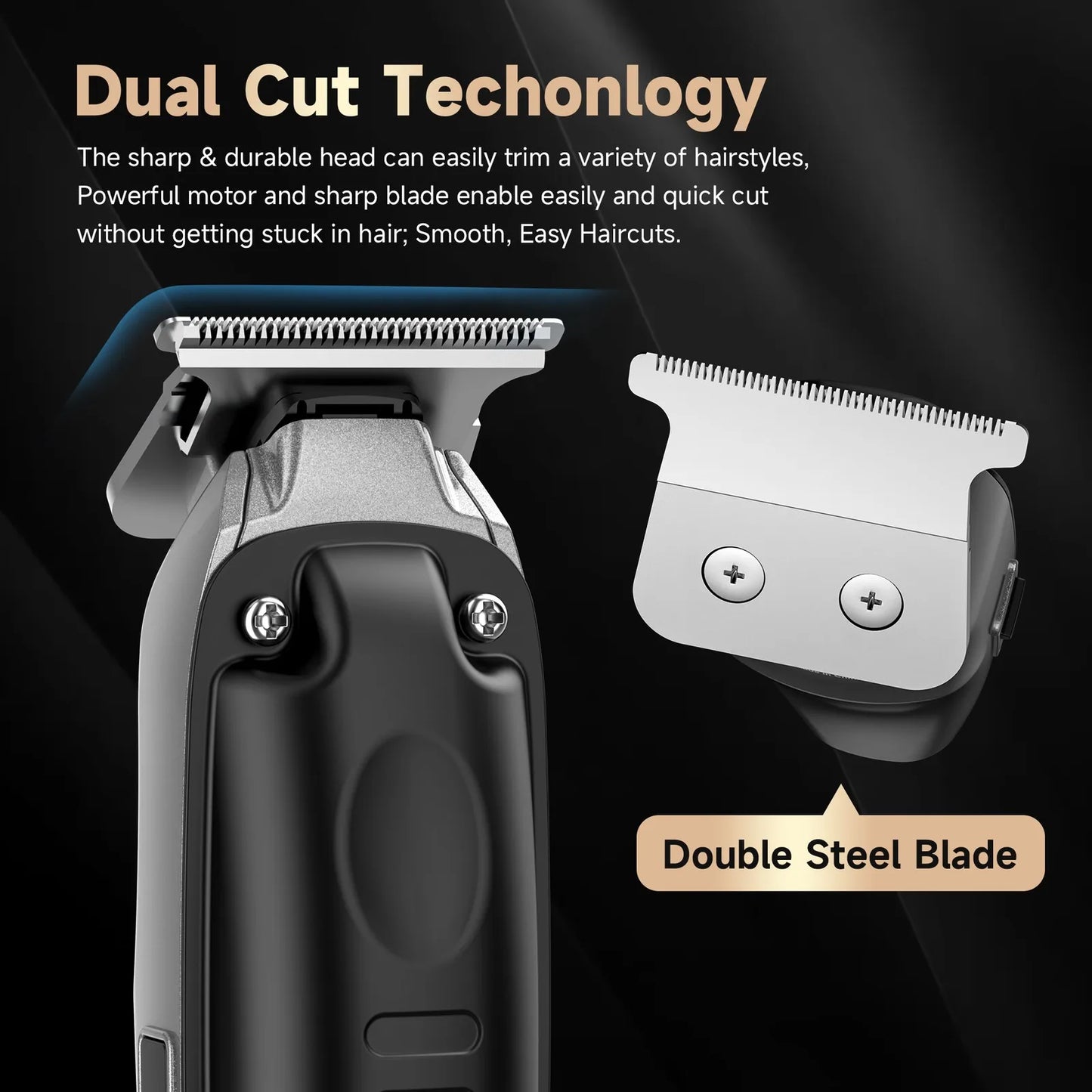 Sejoy Hair Clippers for Men and Kids Cordless Professional Hair Cutting Kit with LED Display