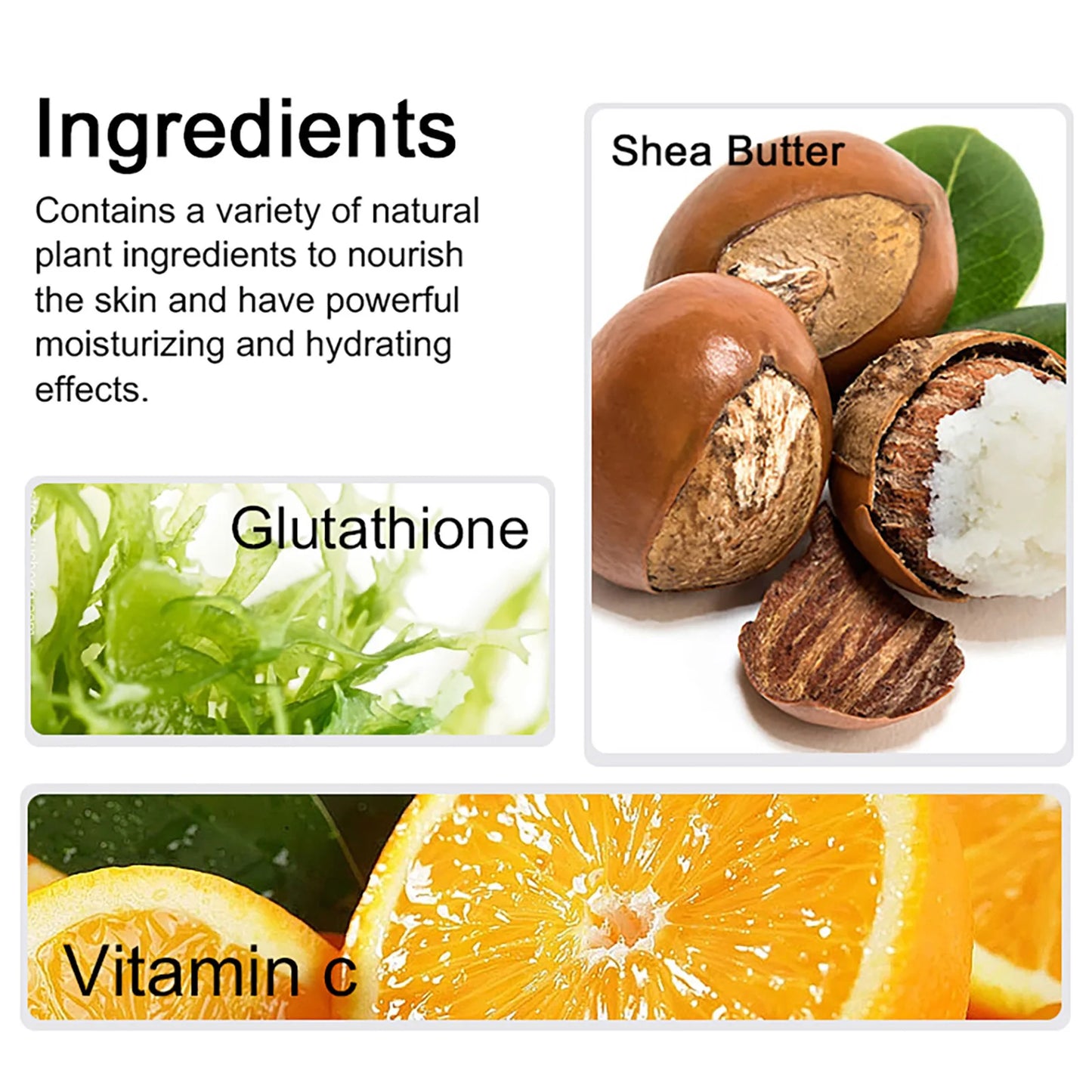 AILKE Whitening Skin Care Cream Lightening Lotion Remove Dark Spots with Glutathione and Shea Butter Moisturizing Body Cream