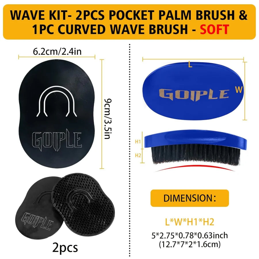 GOIPLE Natural Wavy Frizz Control Gel Strong Hold Wave Pomade for Black Men 100g
