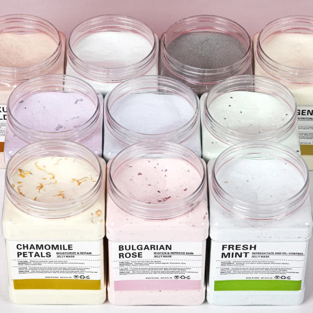 10PCS Jelly Mask Powder Wholesale 650G Professional Facial Skin Care Products for Beauty Salon Use