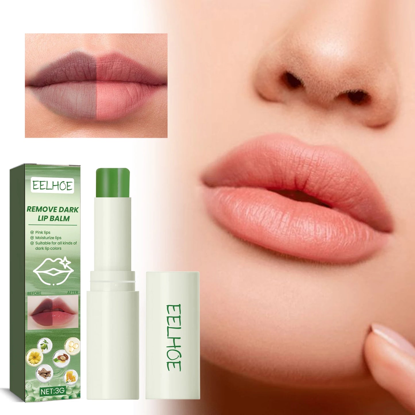 Remove Dark Lip Balm Lighten Melanin Lip Mask Exfoliating Fade Lip Line Dead Skin Moisturizing Brighten Repair Lip Care