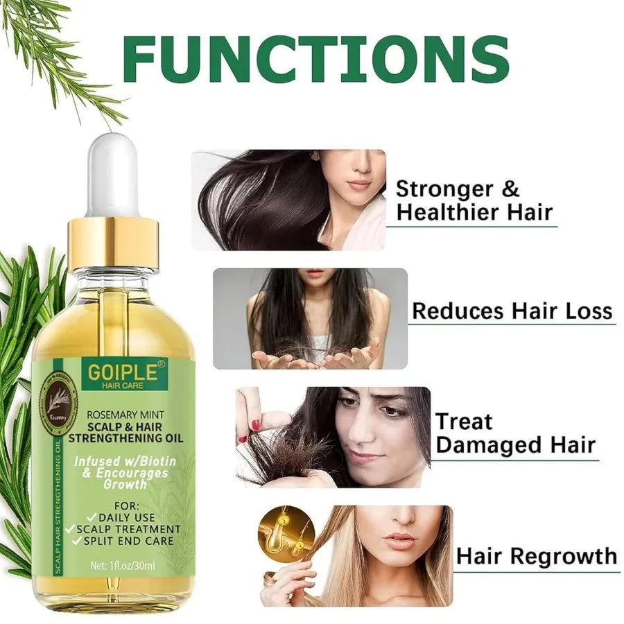 Thermal Protectant Spray Hair Growth Oil Heat Protector Serum Moisturizing Essence Conditioner Spray Detangler Comb Satin Bonnet