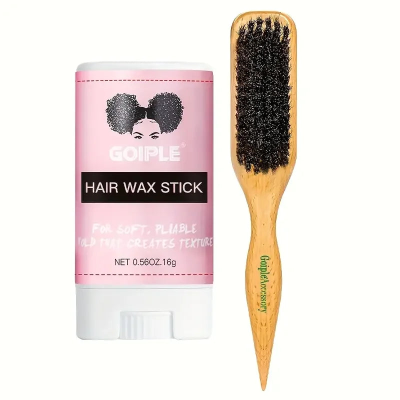 Goiple 75g Hair Wax Stick Comb Set Perfect Hold Tame Flyaways Styling Cream with Vitamin E