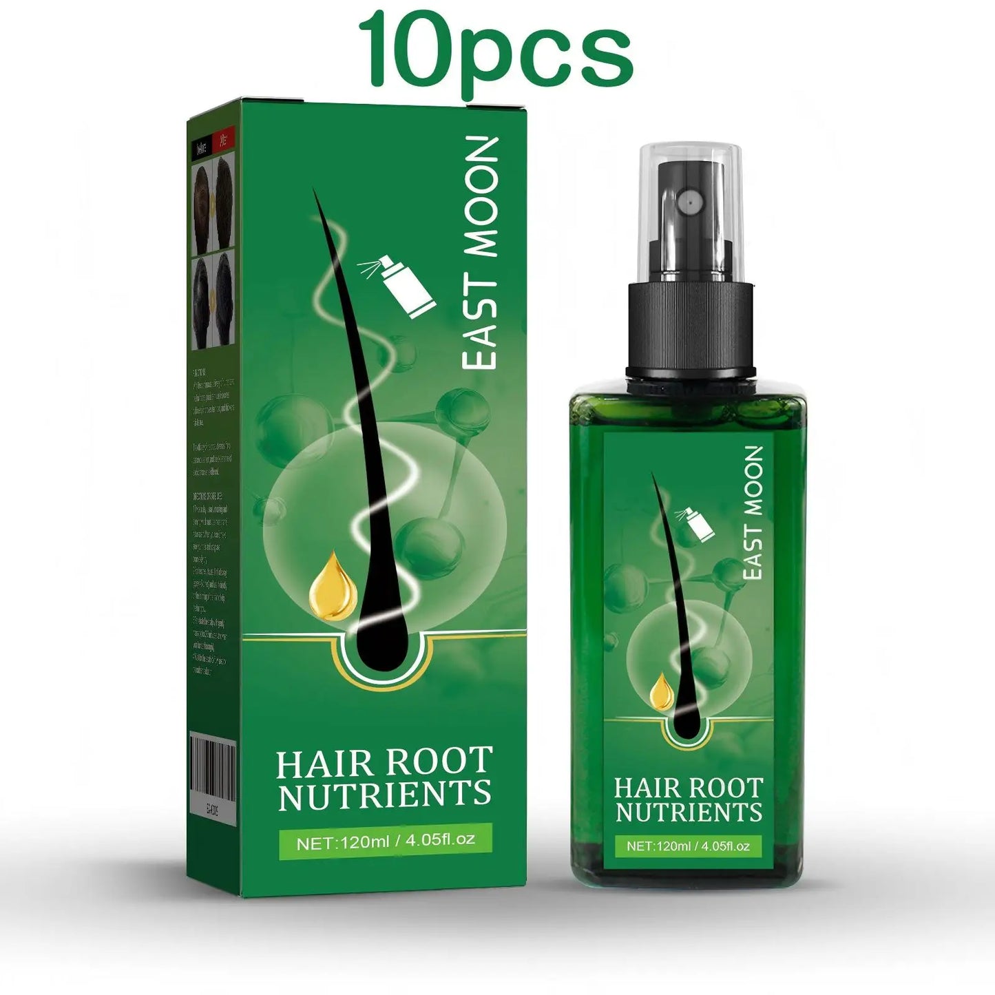 East Moon 120ml Men Hair Growth Spray Nourishing Root Fast Grow Anti Hair Loss Scalp Massage Care Repair Thickening Hair Spray
