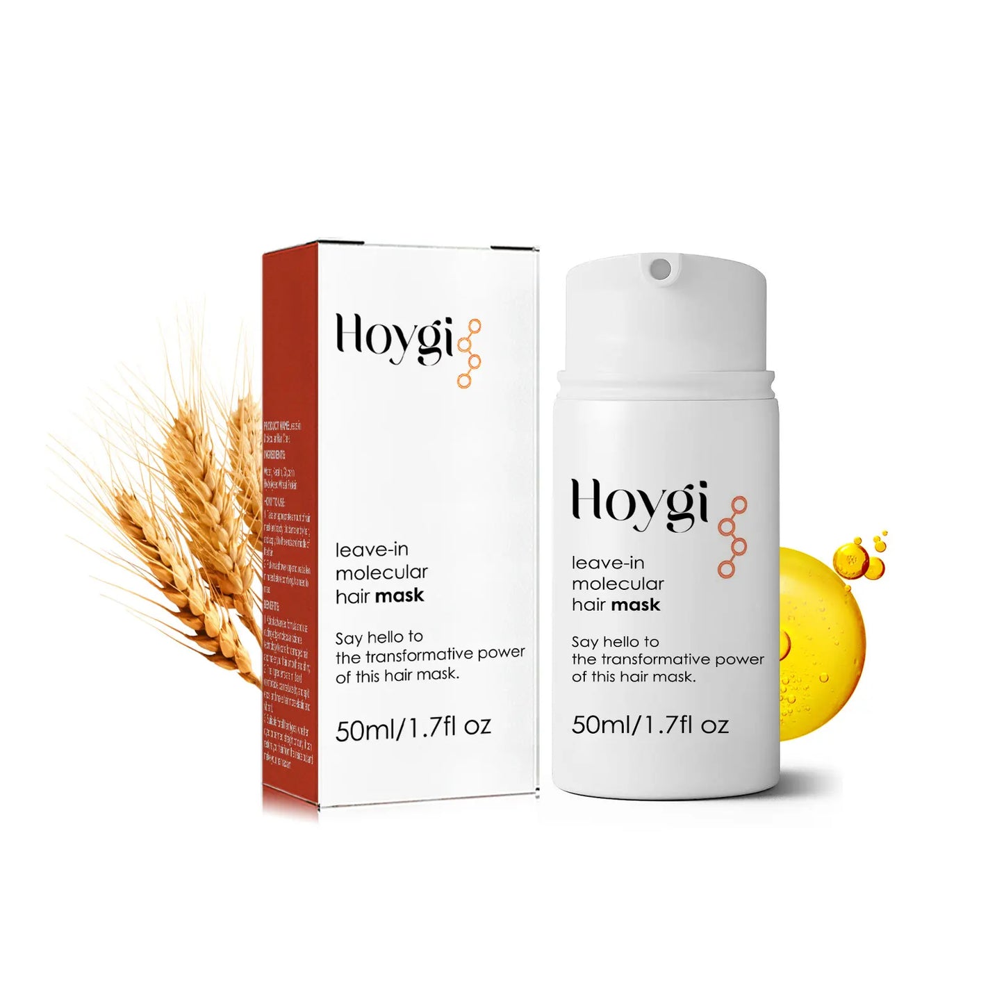 Leave In Molecular Hair Care Magical Hair Treatment Mask Hydrating Organic Nourishing Keratin Repair Mask for Damaged Hair