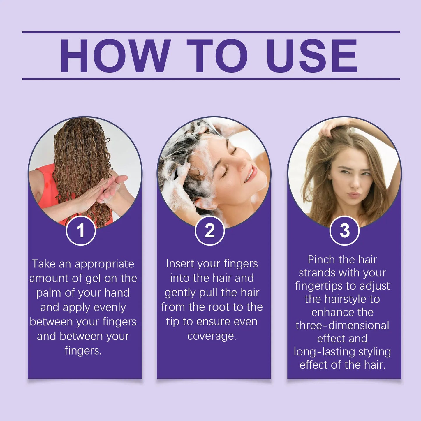 Curl Defining Gel Moisture Lock Enhance Shine Frizz Control Lightweight Refreshing Styling Bounce Gel Suitable For All Hair Type