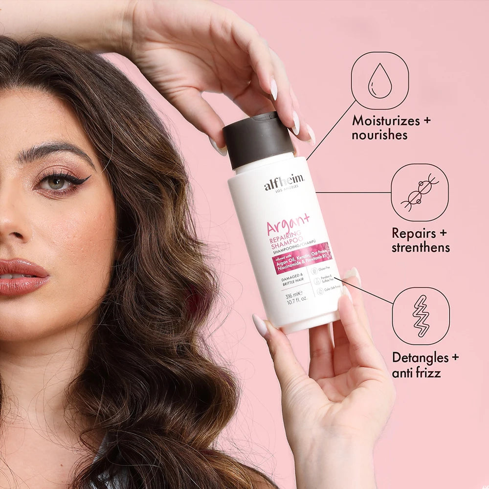 Argan Repairing Shampoo Conditioner and Hair Mask Set