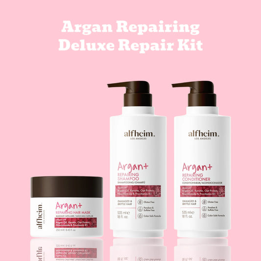 Argan Repairing Shampoo Conditioner and Hair Mask Set