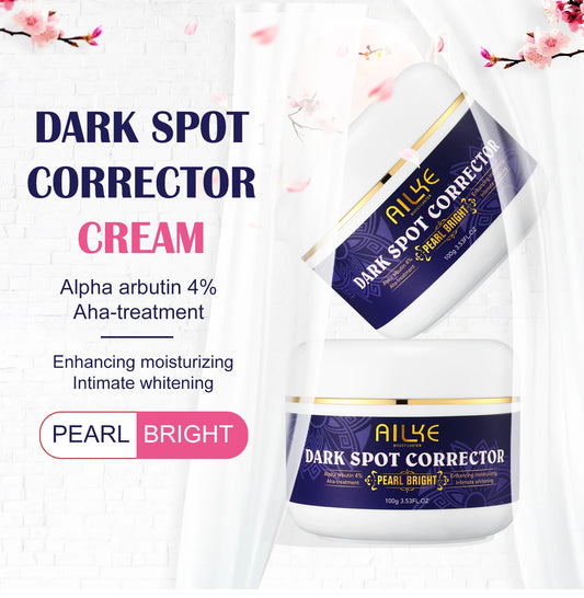 AILKE Double Glutathione Dark Spots Remover Face Cream for Armpit Elbows Legs White Spots Age Spots Sun Spots and Freckles