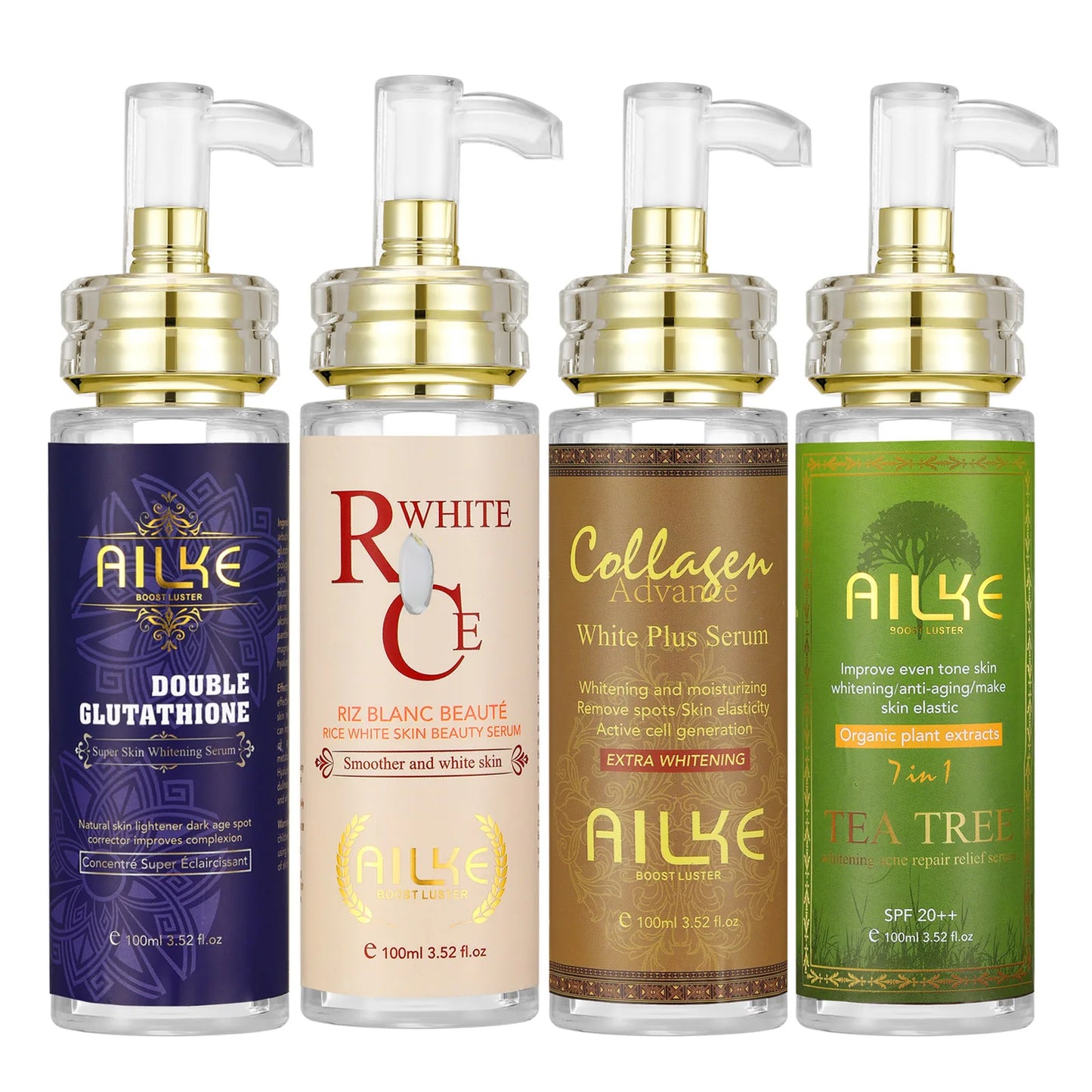 Ailke Face and Body Whitening Serum Hydration Moisturizing Dark Spots Remover Skin Glowing Wrinkle Treatment 100ML