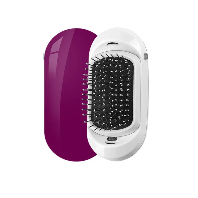New Version Ionic Hairbrush Portable Negative Ions Unique Massage Anti Static Hair Brush