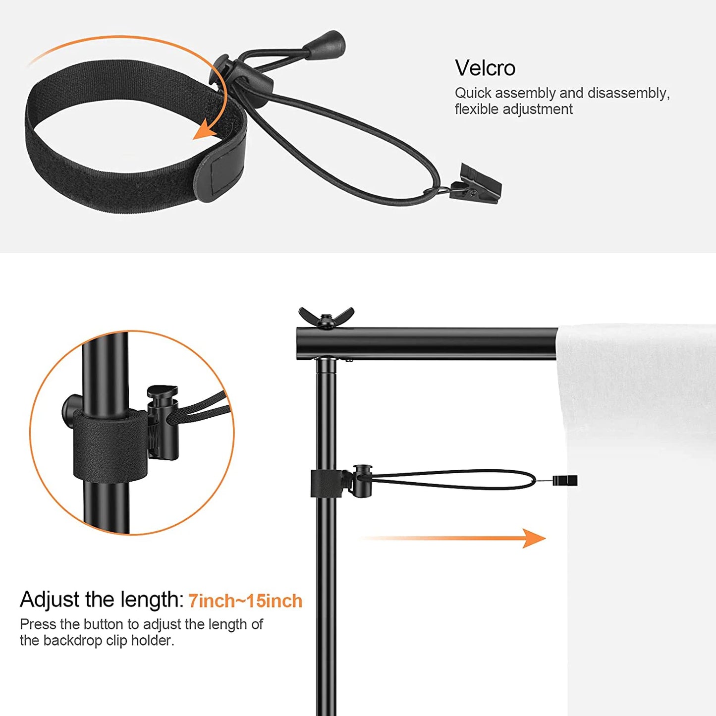 Backdrop Stand Photo Studio Kit Background Support