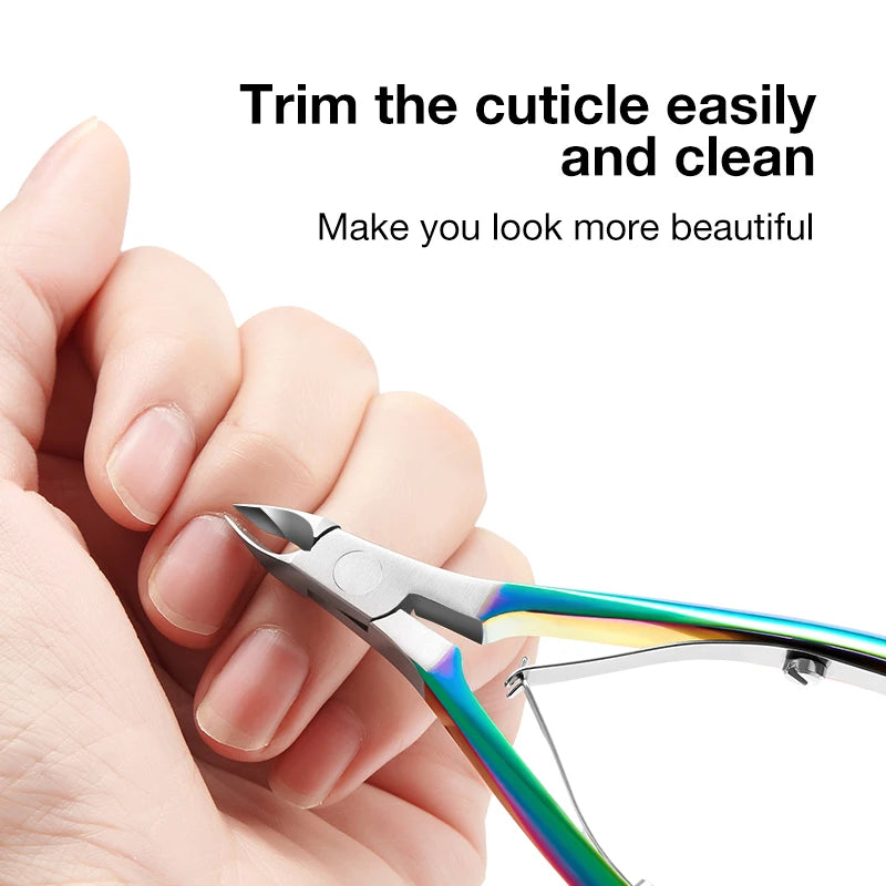 Mr Green Stainless Steel Cuticle Nippers Clippers Nail Manicure Scissors Trimmer Dead Skin Remover