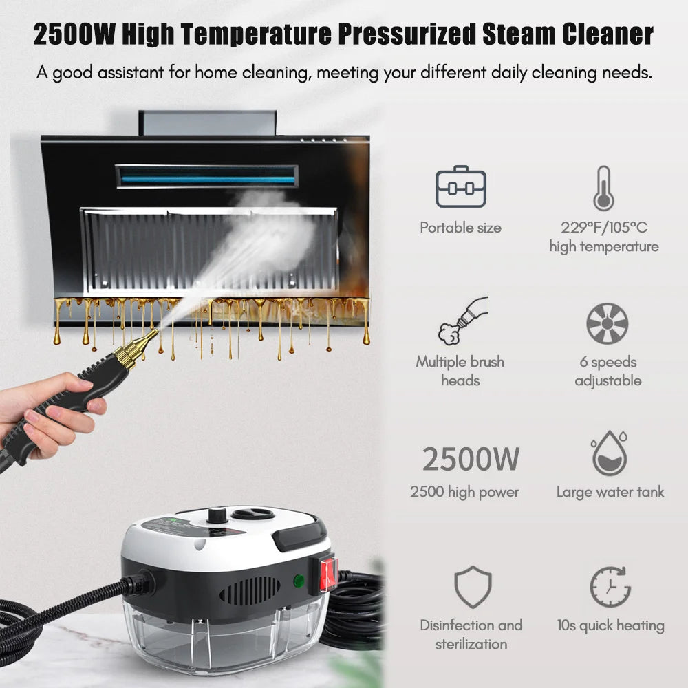 New 110V High Pressure Intelligent Steam Cleaner for Home Kitchen Car and Air Conditioner