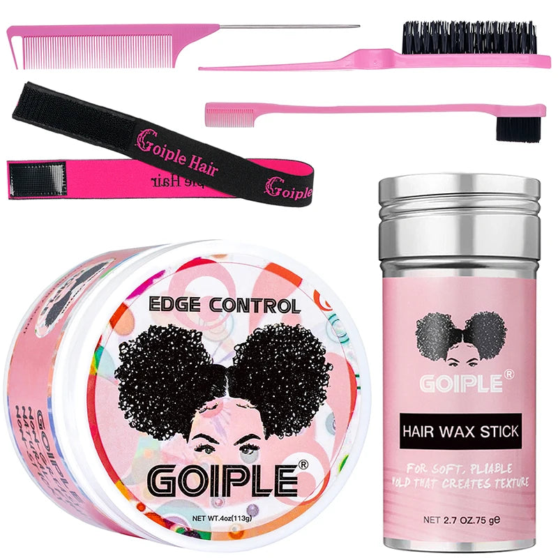 Goiple 75g Hair Wax Stick Comb Set Perfect Hold Tame Flyaways Styling Cream with Vitamin E