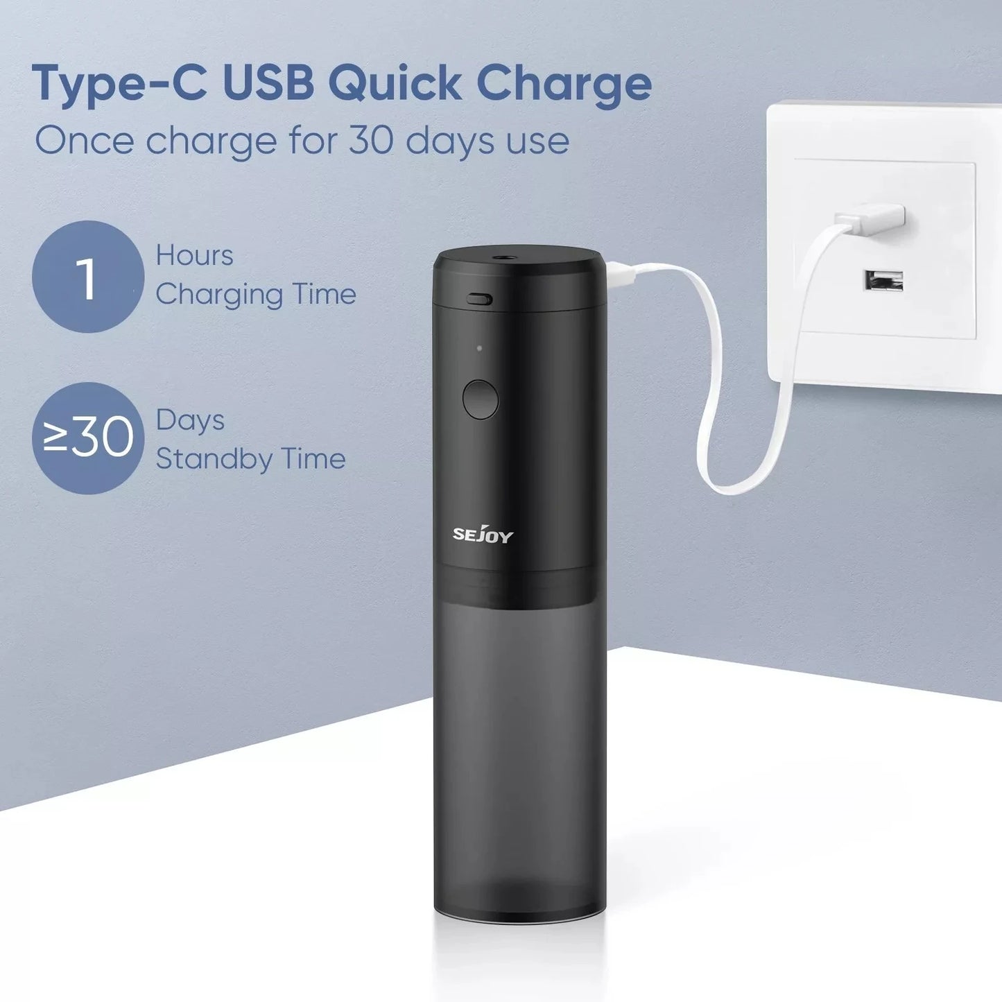 Sejoy Water Flosser and Electric Toothbrush Set Portable Dental Oral Irrigator USB Rechargeable Waterproof Teeth Cleaner