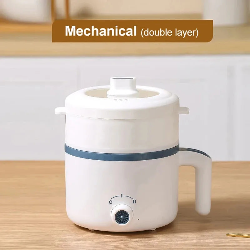 Electric Rice Cooker 110V 220V Multi Cooker Single Double Layer Mini Non Stick Smart Mechanical Hotpot for Kitchen and Home