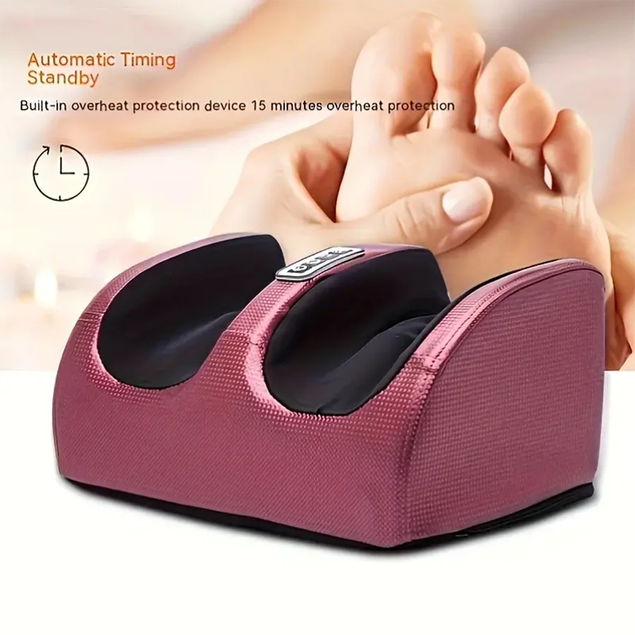 Foot Massage Machine Electric Heating Foot Kneading Leg Massager Home Relaxation Gift for Christmas and Valentine's Day