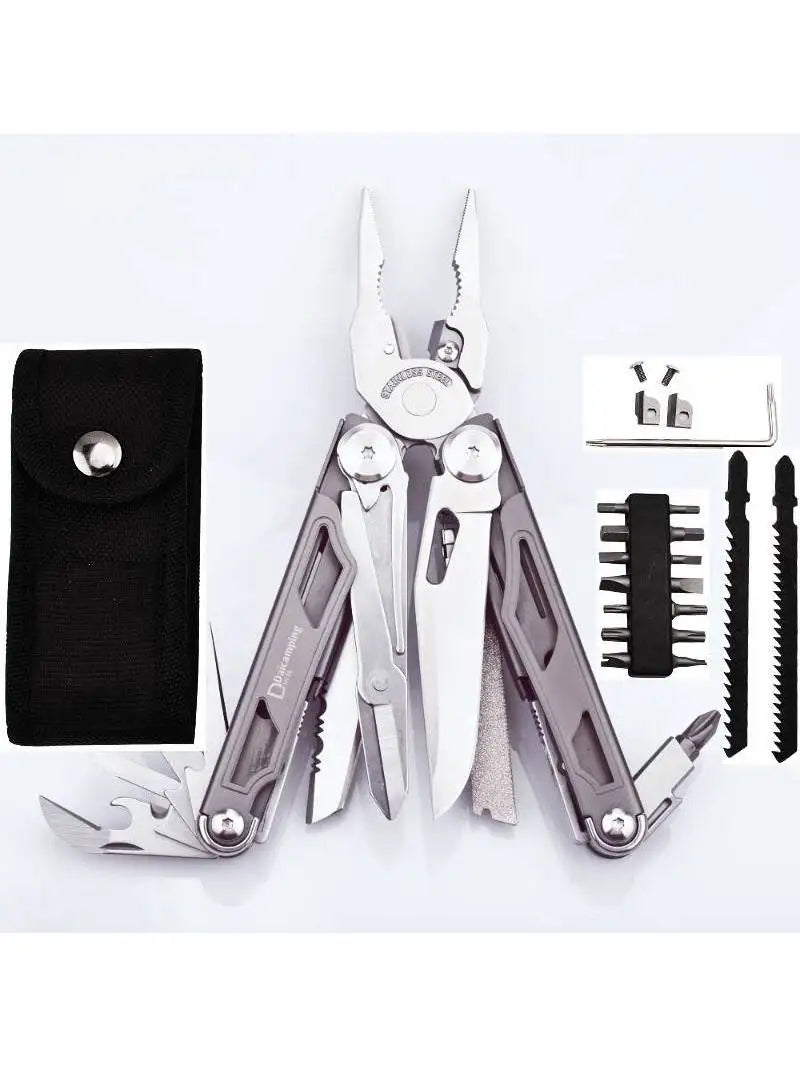 Daicamping DL30 Replaceable Parts Manual Multi Tools Set Folding Blades Cutters Survival Gear Plier Knife
