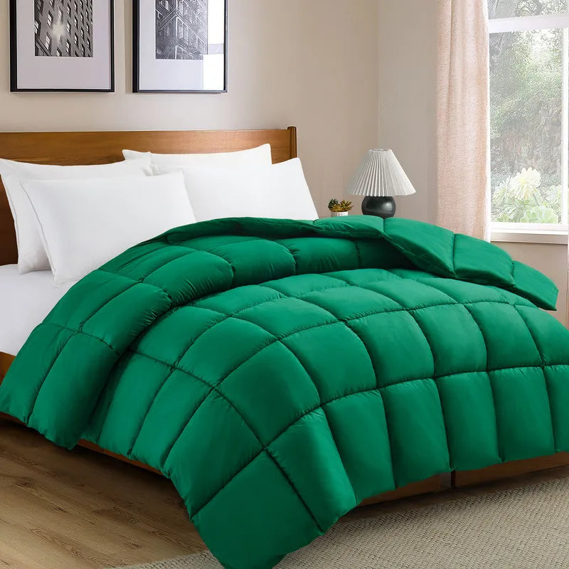 Full Size Bed Comforter Set Soft Breathable All Seasons Bedding with 2/3 pcs,1 Comforter And 1/2 Pillow Shams Machine Washable