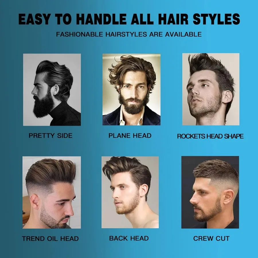 Men's Styling Set Hair Volume Powder Sea Salt Spray Beach Waves Matte Clay
