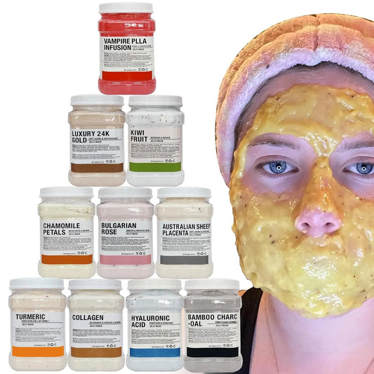 10PCS Jelly Mask Powder Wholesale 650G Professional Facial Skin Care Products for Beauty Salon Use