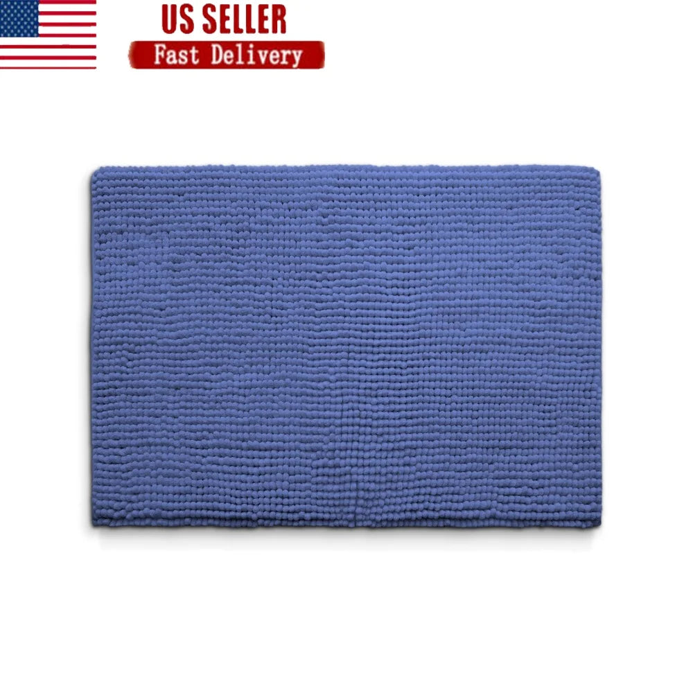 Kids Memory Foam Non Slip Bath Rug Rectangular Noodle Mat