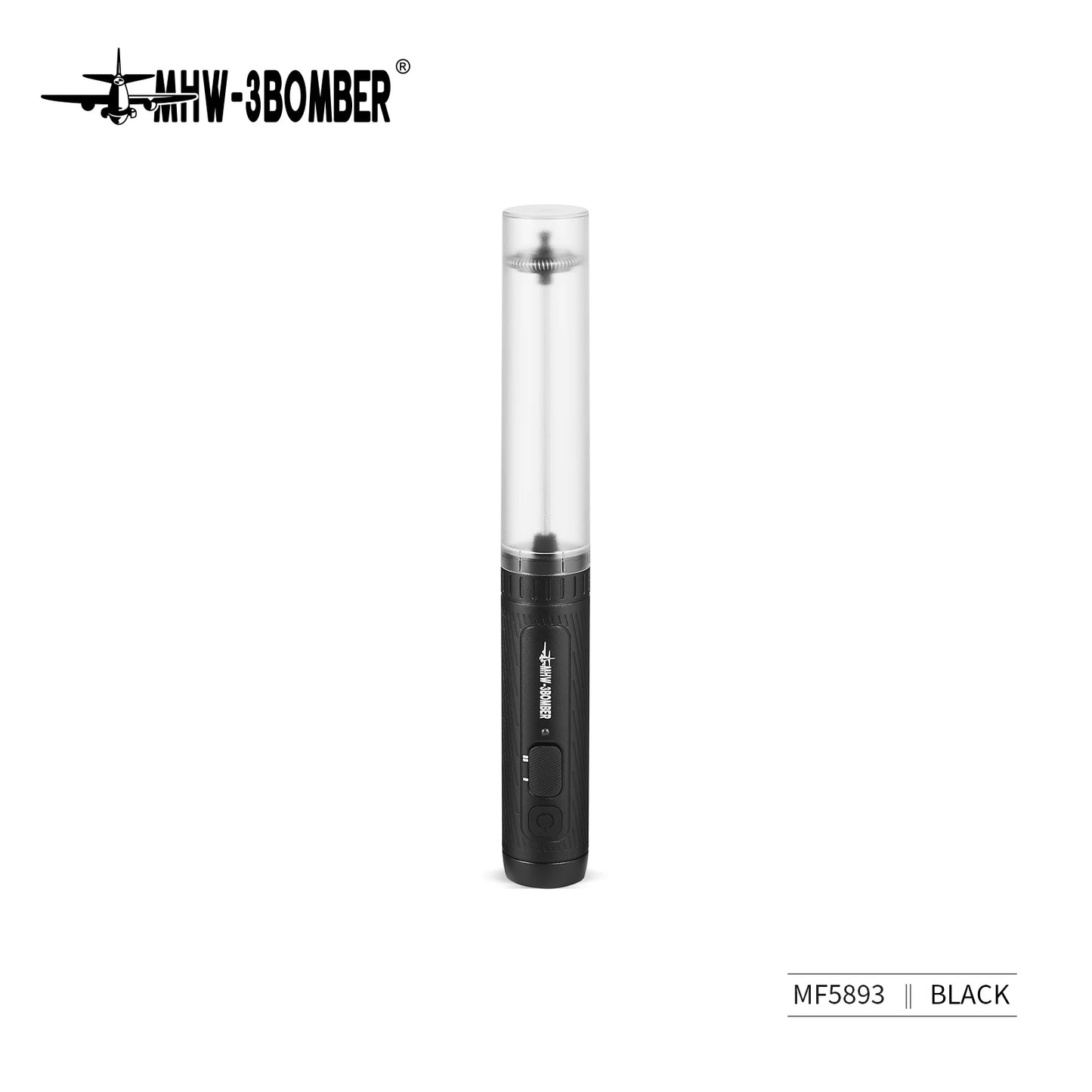 MHW-3BOMBER Electric Milk Frother Portable Handheld USB Rechargeable Foam Maker for Coffee and Espresso Accessories