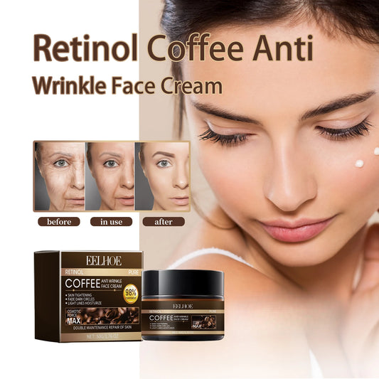 Retinol Caffeine Cream for Fine Lines Firming and Lifting Moisturizer for Brightening Facial Skin Care 50g