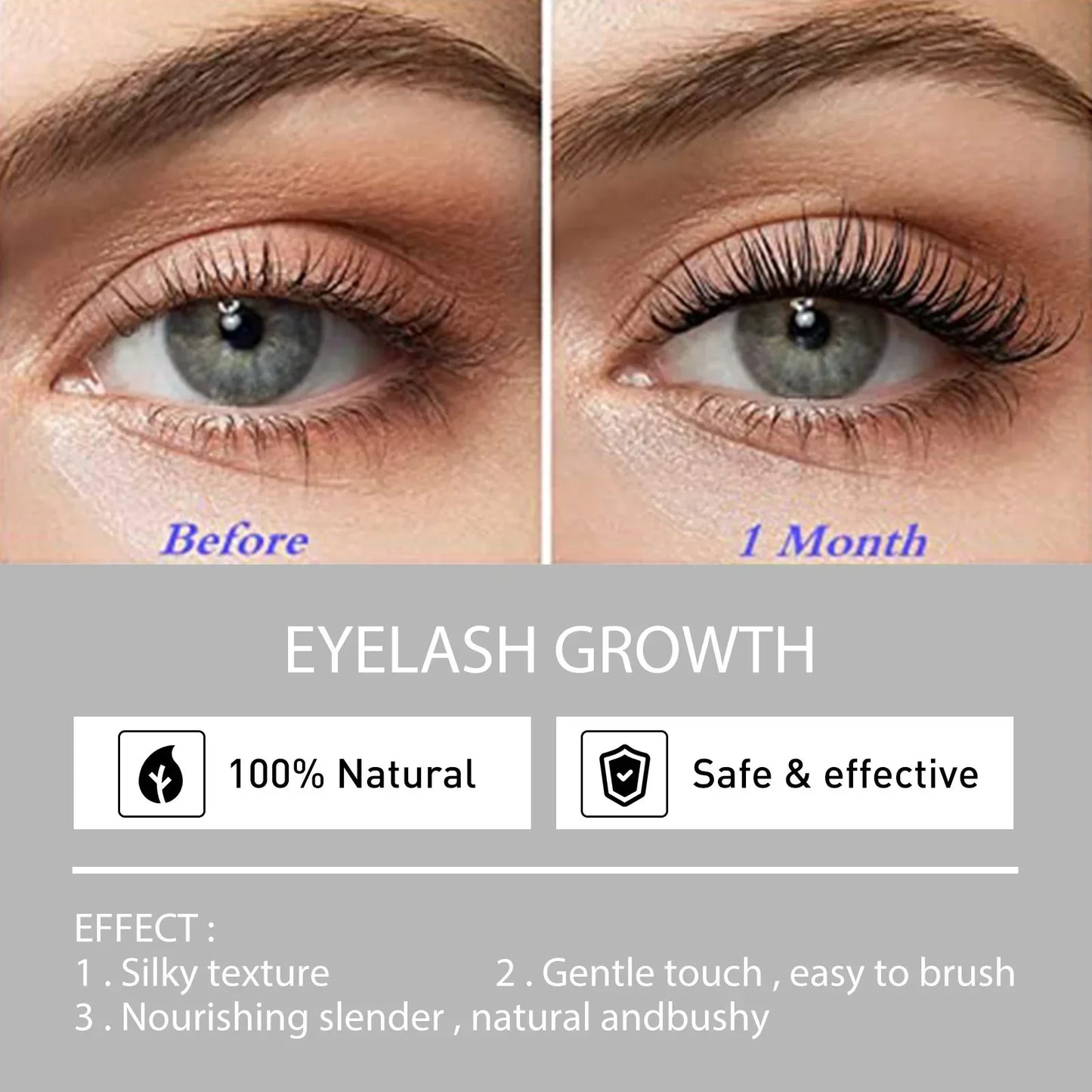 3pcs Set Curling Mascara Eyebrow Growth Thick Slender Eyelash Extension Waterproof Silk Fiber Mascara