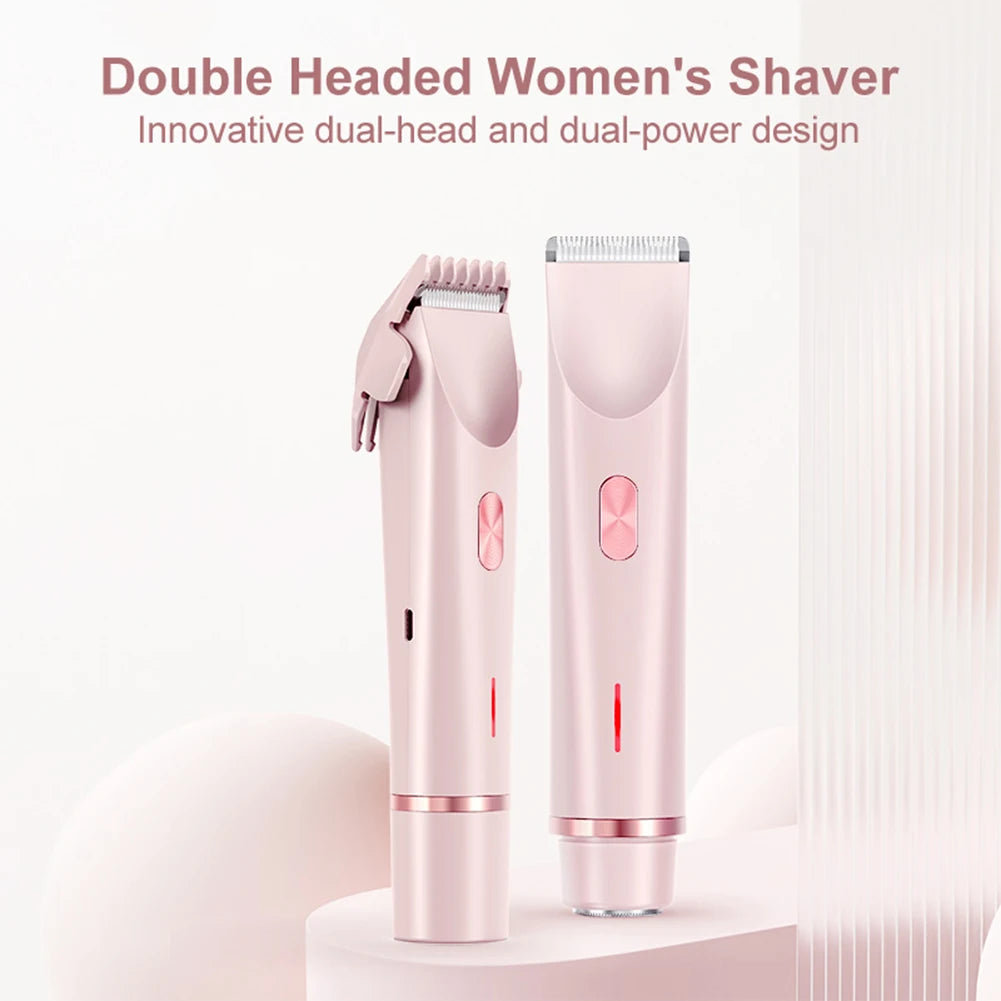 Women Electric Hair Removal Razor Portable Painless Epilator for Legs Bikini Underarms and Body Hair Trimming