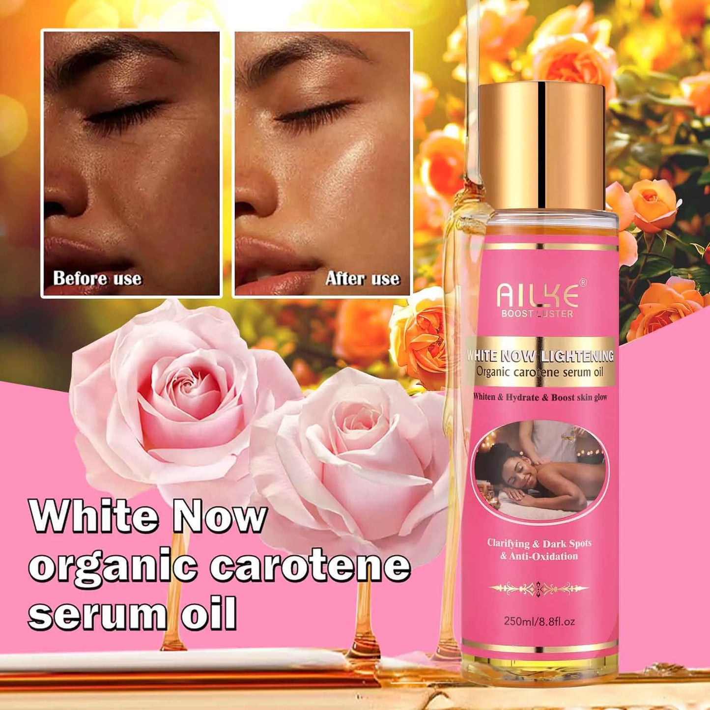AILKE Clear Stubborn Acne Spots Cream Pimple Cream for Face and Body Lightening Body Lotion Vegan
