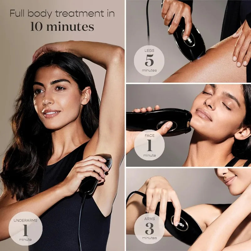 Smoothskin Pure Fit IPL Laser Hair Removal Device for Body and Face Long Lasting Hair Removal from Home with Precision Head