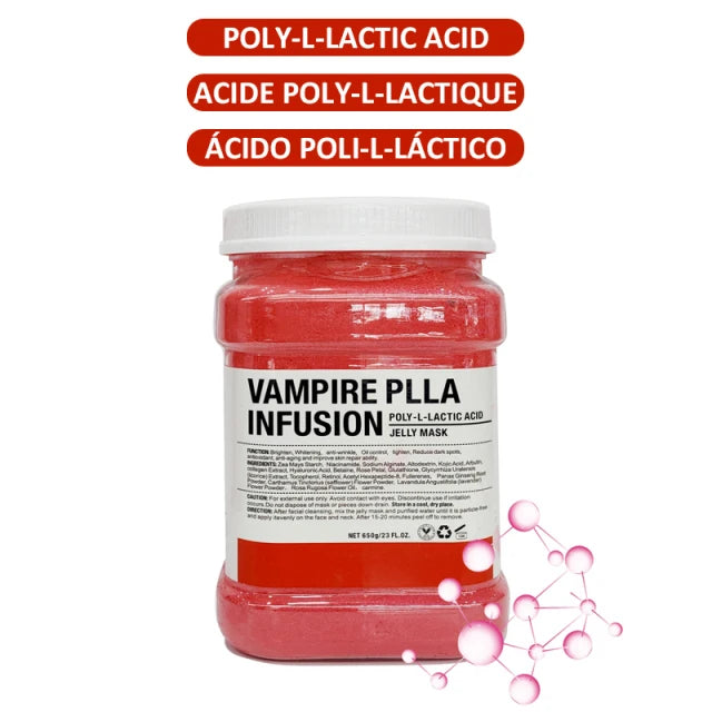 Spa Hydro Jelly Mask Powder with Hyaluronic Acid Rubber Petal Rose Peel Off Modeling Moisturizing Facial Mask for Dry Skin Care 650g