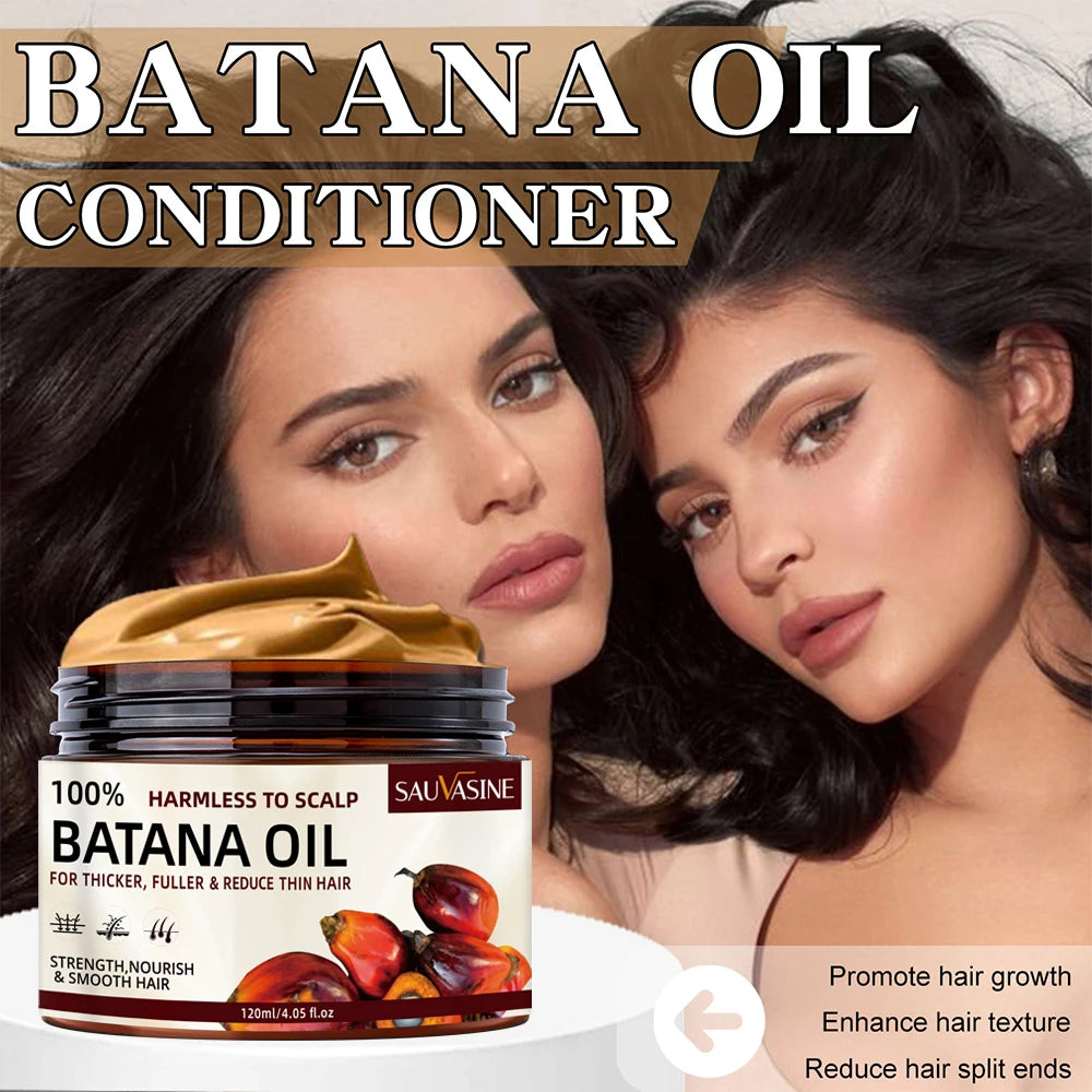 Anti Hair Loss Batana Oil Natural Hair Conditioner Hair Growth Treatment Strengthen Roots Anti Breakage Combo 50ml