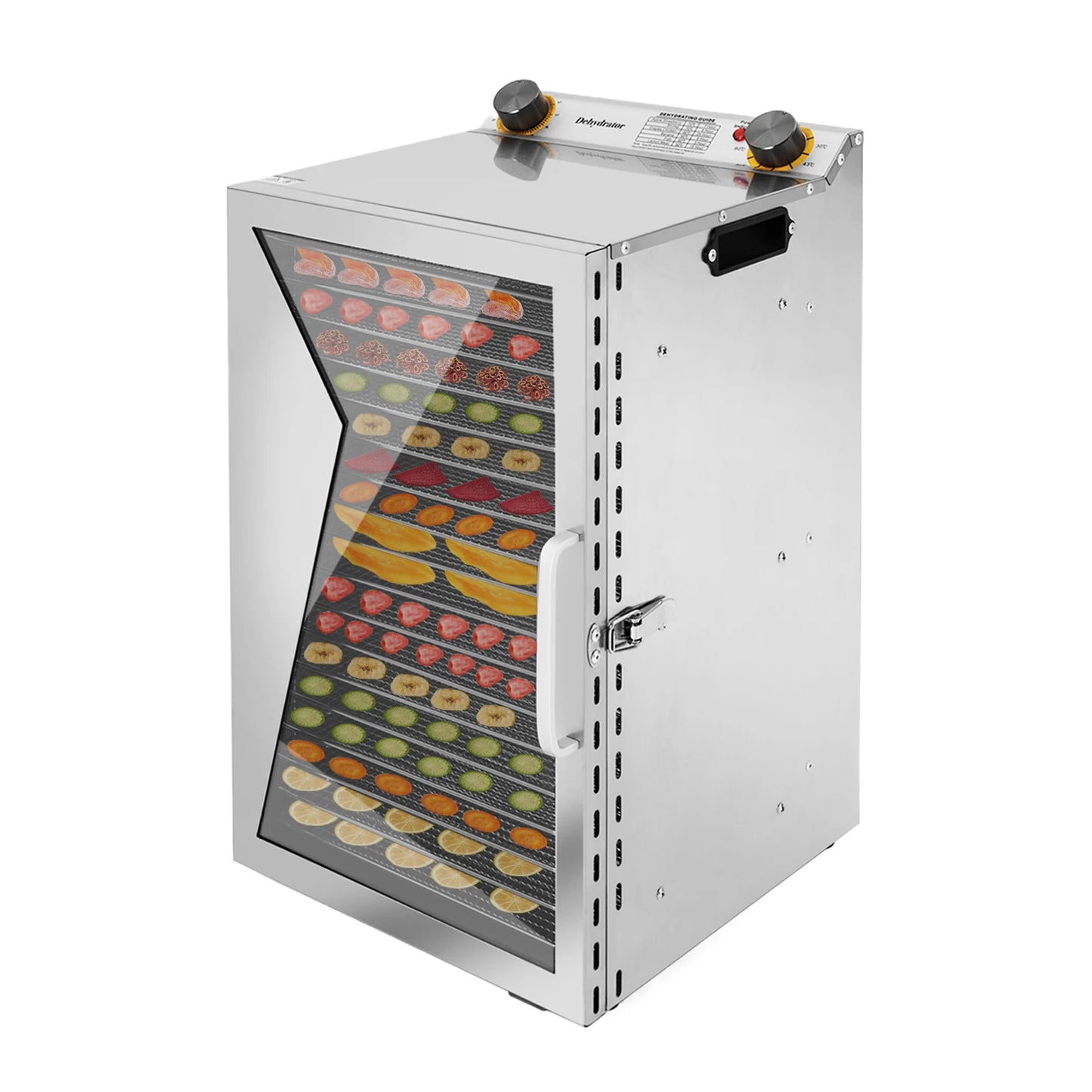 Food Dehydrator 18 Stainless Steel Trays Jerky Dryer Machine with Digital Adjustable Timer and Temperature Control