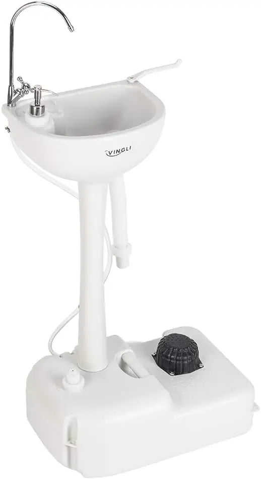 Upgraded Portable Sink Rolling Hand Wash Basin With Wheels