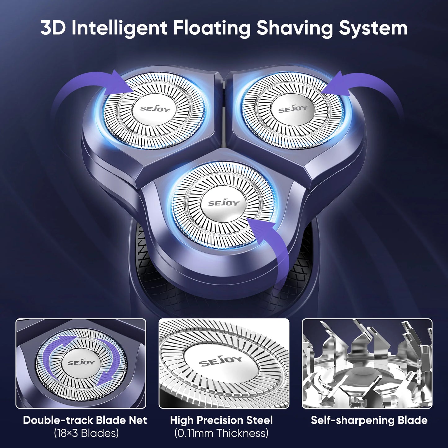 Sejoy Men Grooming Kit Cordless Rechargeable Trimmer